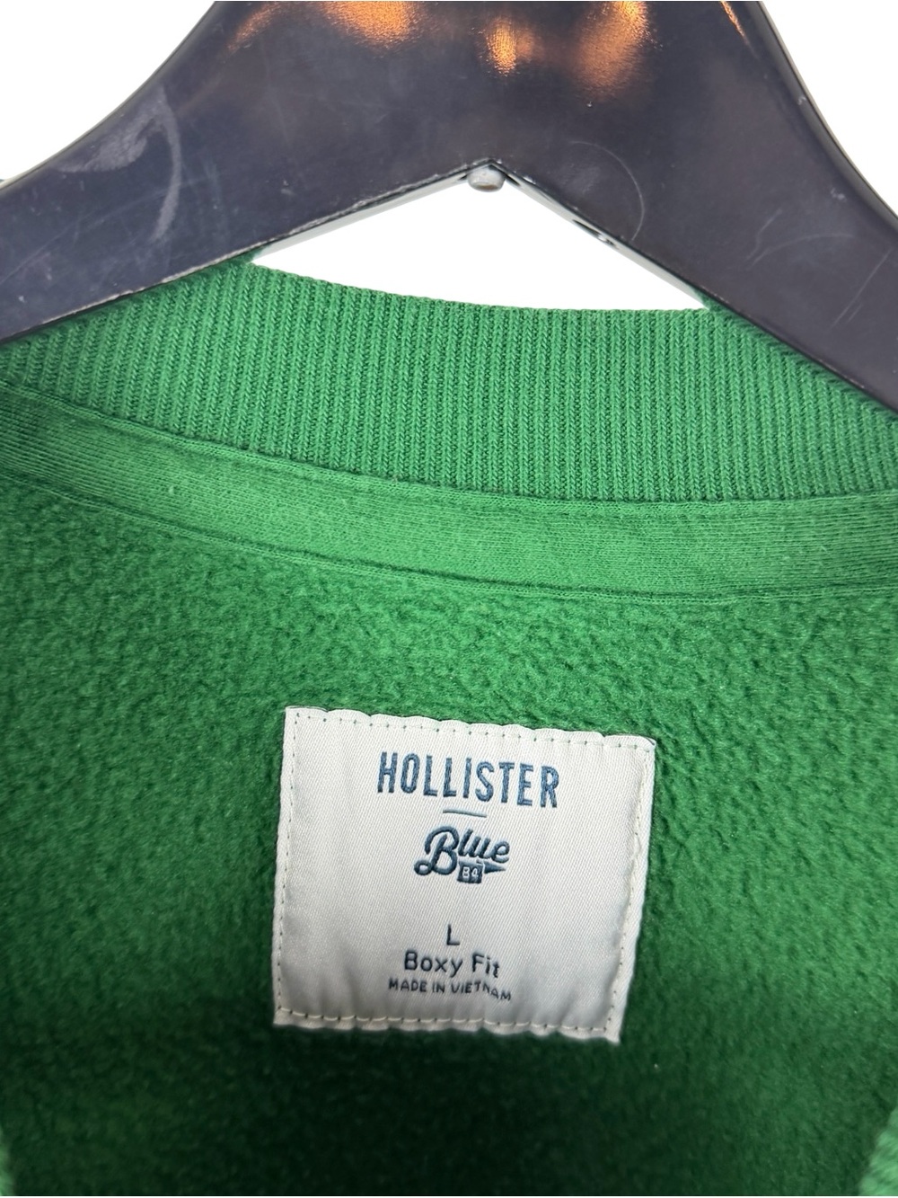 Mens Y2K Hollister Miami Hurricanes Vintage Style Spellout Sweatshirt Size L - Picture 7 of 8